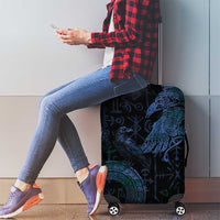 Odin Norse Mythology Luggage Cover Viking Rune Art Style