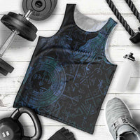 Odin Norse Mythology Men Tank Top Viking Rune Art Style
