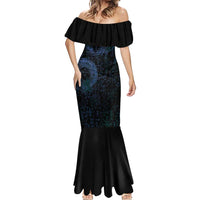 Odin Norse Mythology Mermaid Dress Viking Rune Art Style