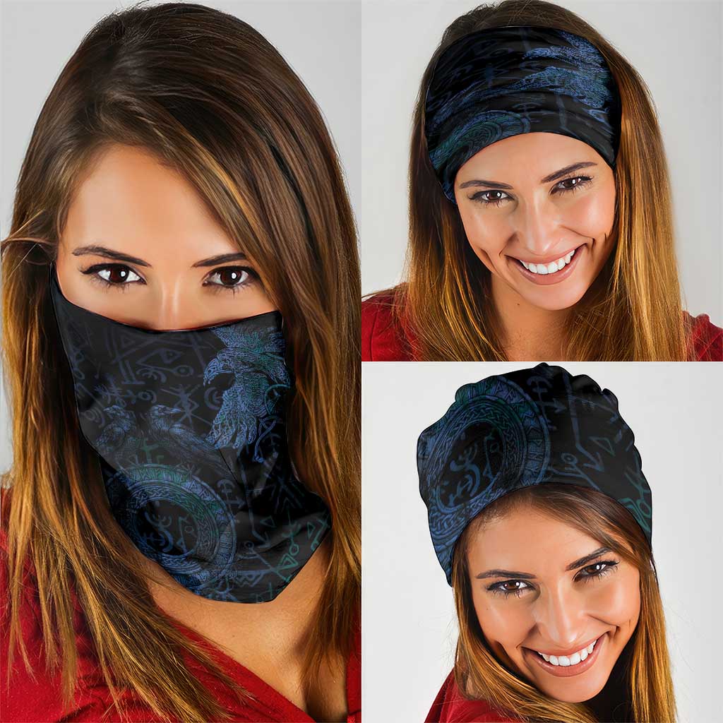 Odin Norse Mythology Neck Gaiter Viking Rune Art Style
