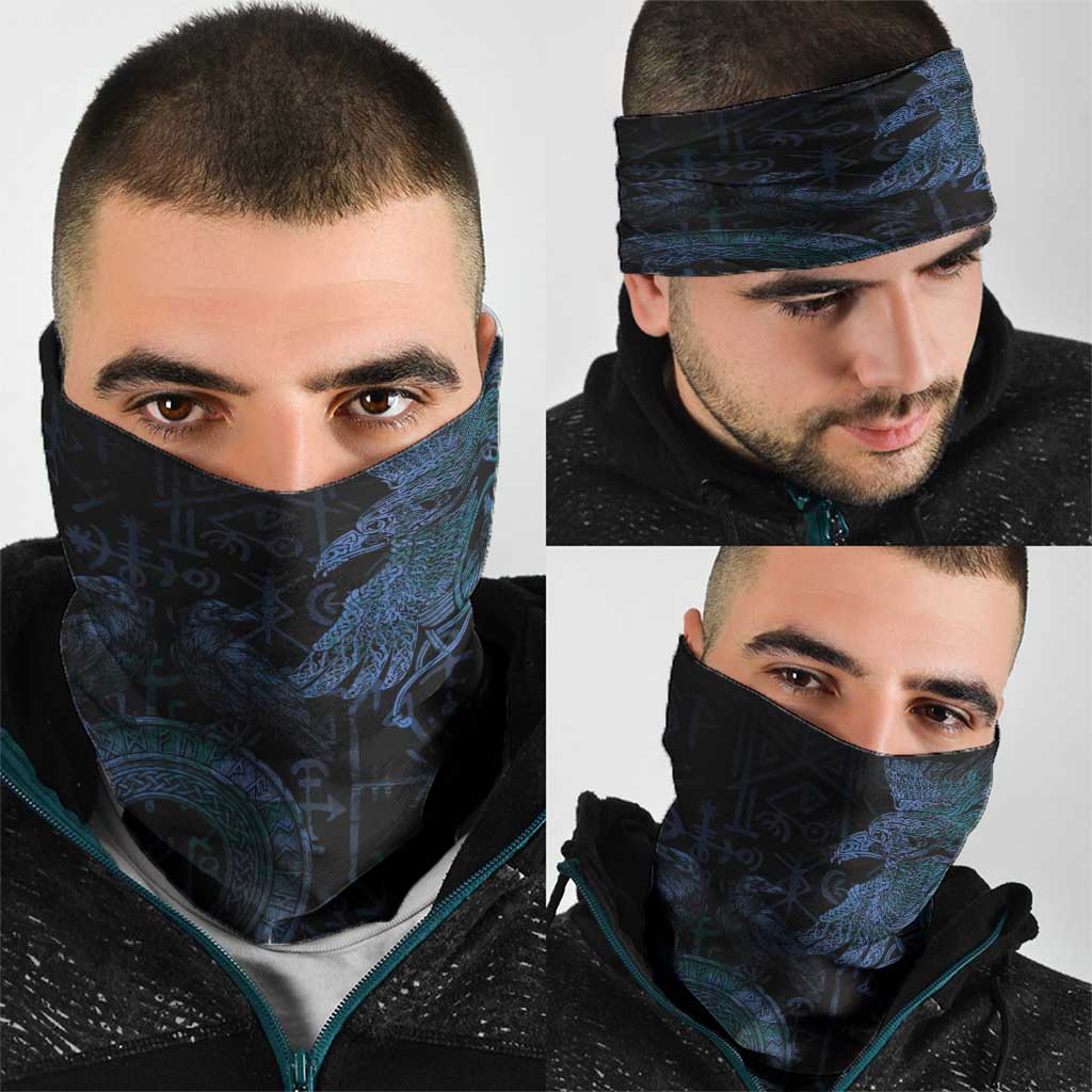 Odin Norse Mythology Neck Gaiter Viking Rune Art Style