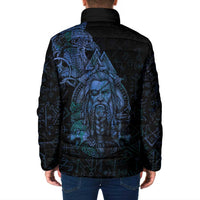 Odin Norse Mythology Padded Jacket Viking Rune Art Style