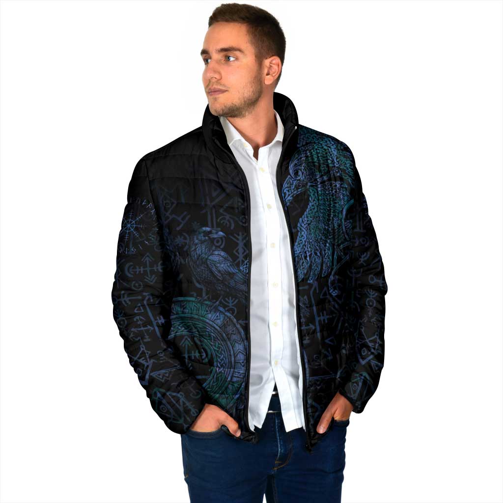 Odin Norse Mythology Padded Jacket Viking Rune Art Style