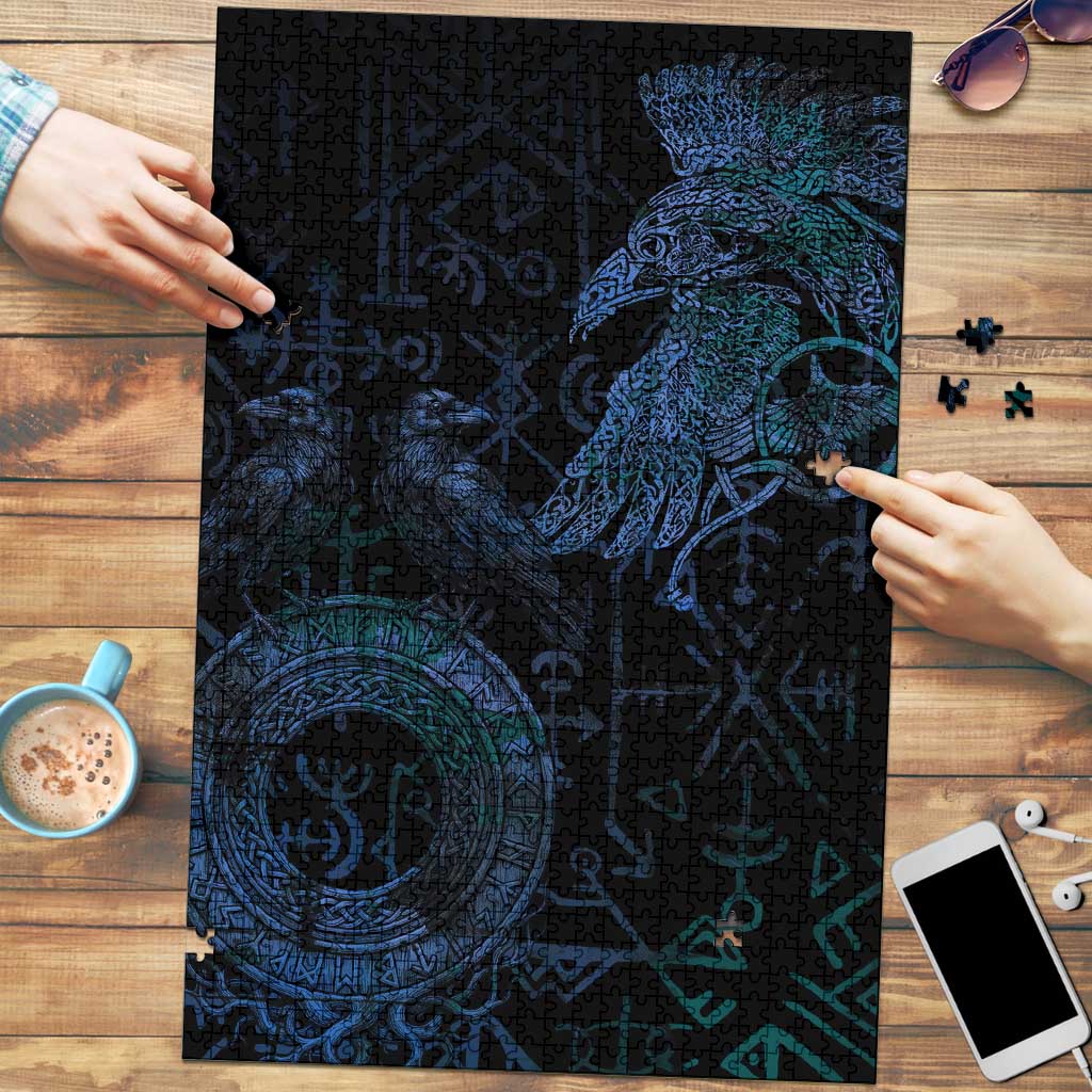 Odin Norse Mythology Puzzle Viking Rune Art Style
