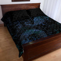 Odin Norse Mythology Quilt Bed Set Viking Rune Art Style