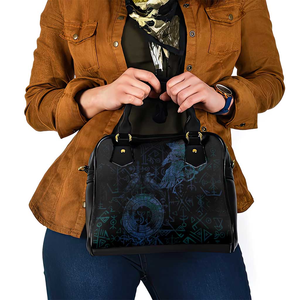 Odin Norse Mythology Shoulder Handbag Viking Rune Art Style