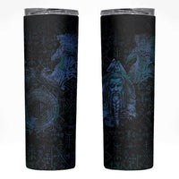 Odin Norse Mythology Skinny Tumbler Viking Rune Art Style