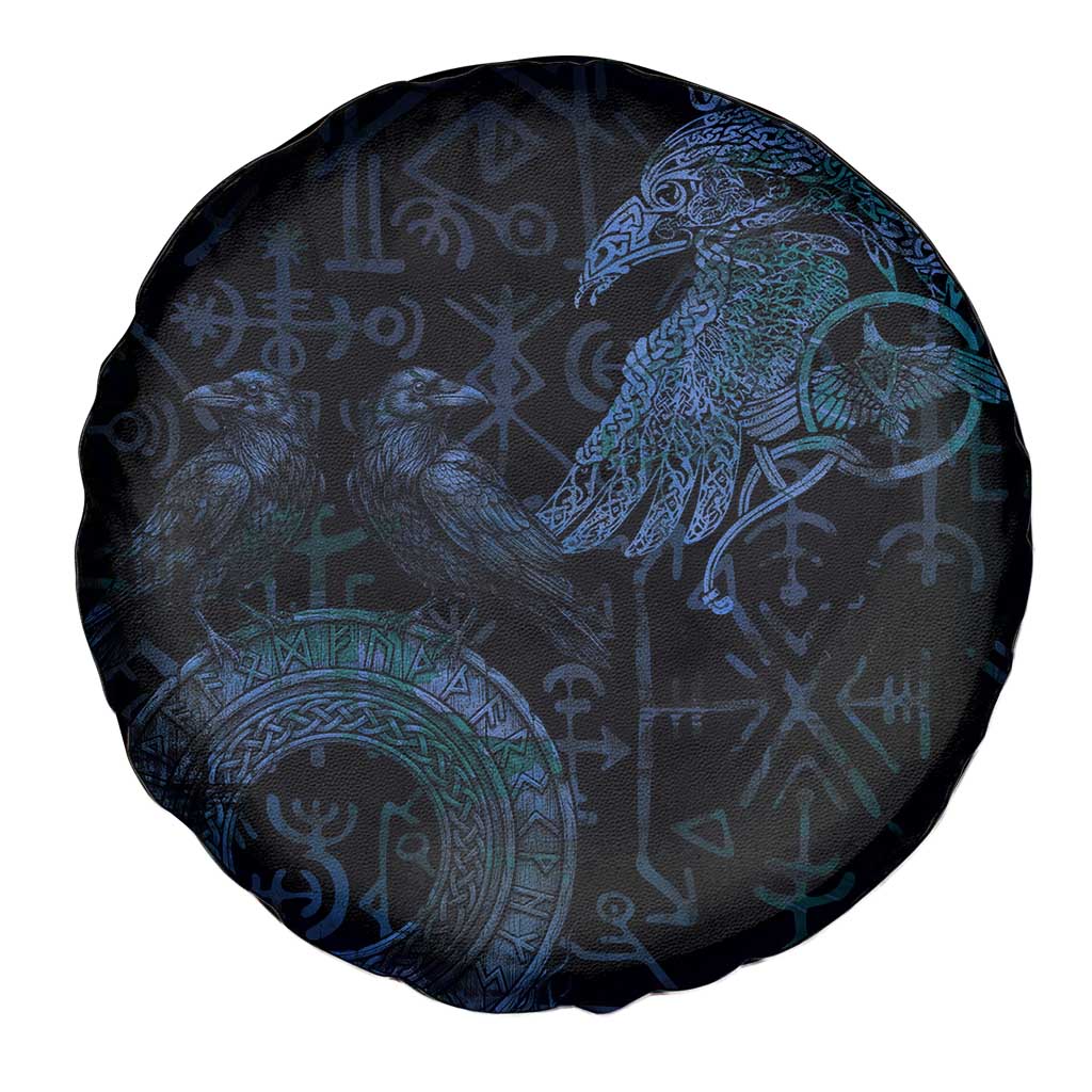 Odin Norse Mythology Spare Tire Cover Viking Rune Art Style