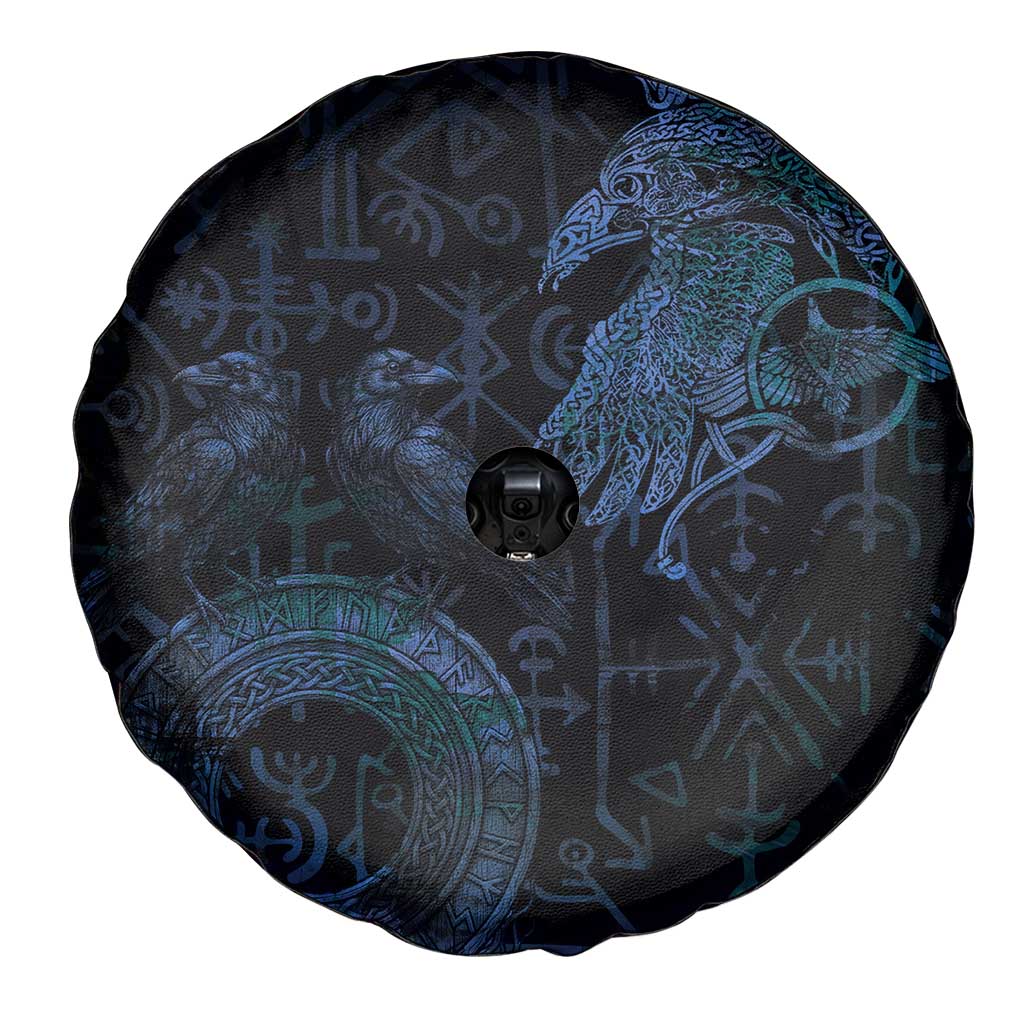 Odin Norse Mythology Spare Tire Cover Viking Rune Art Style