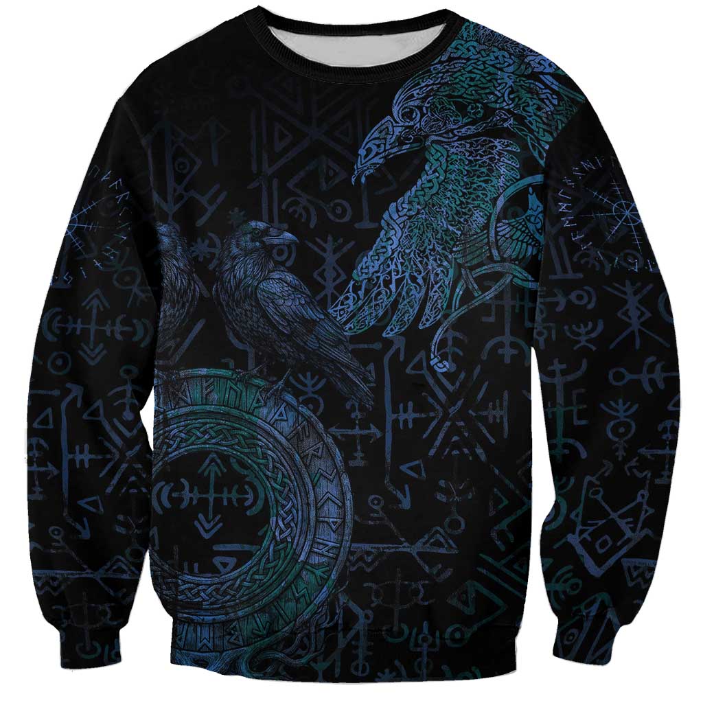 Odin Norse Mythology Sweatshirt Viking Rune Art Style