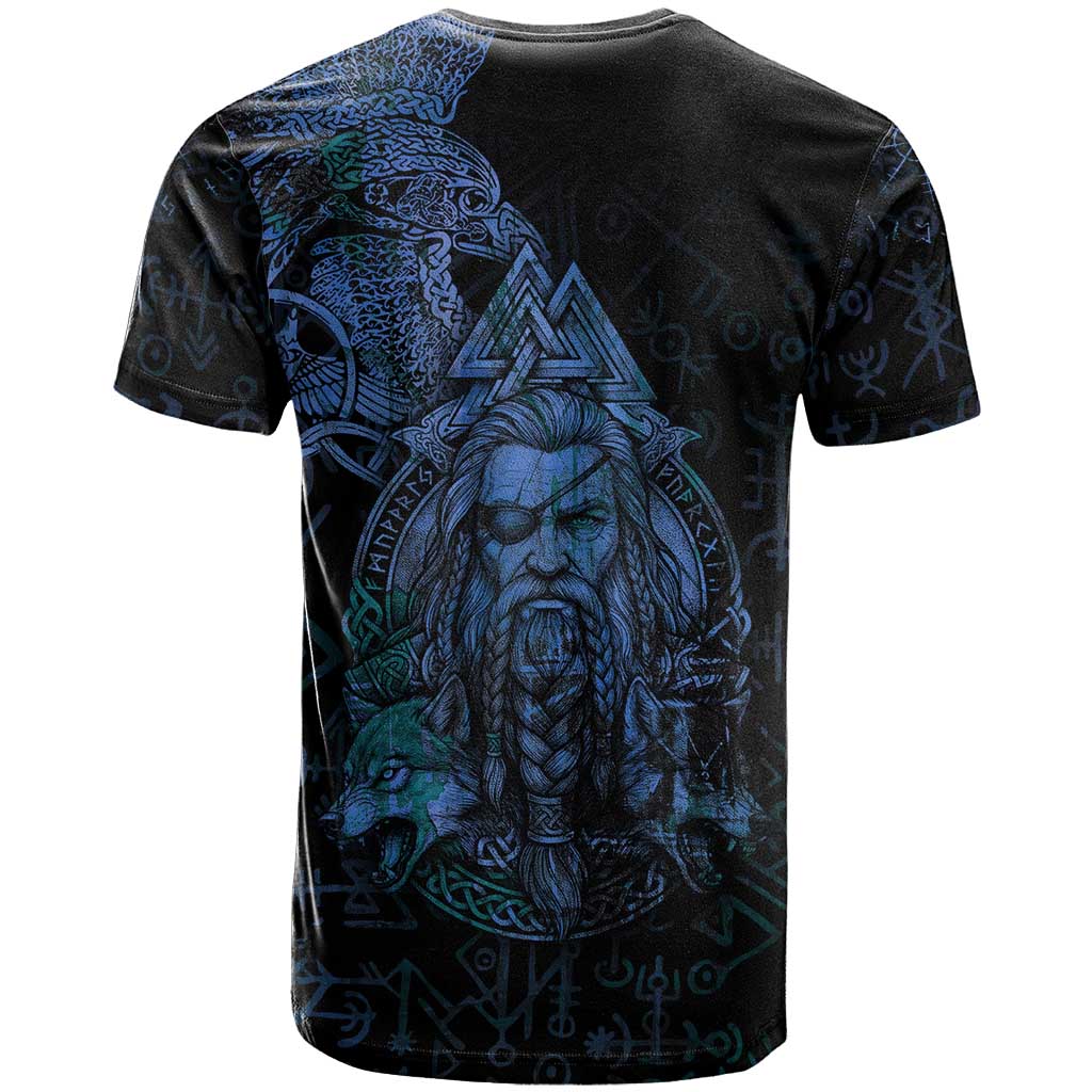 Odin Norse Mythology T Shirt Viking Rune Art Style