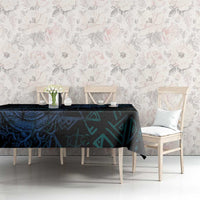 Odin Norse Mythology Tablecloth Viking Rune Art Style