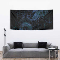 Odin Norse Mythology Tapestry Viking Rune Art Style