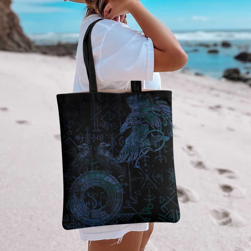 Odin Norse Mythology Tote Bag Viking Rune Art Style
