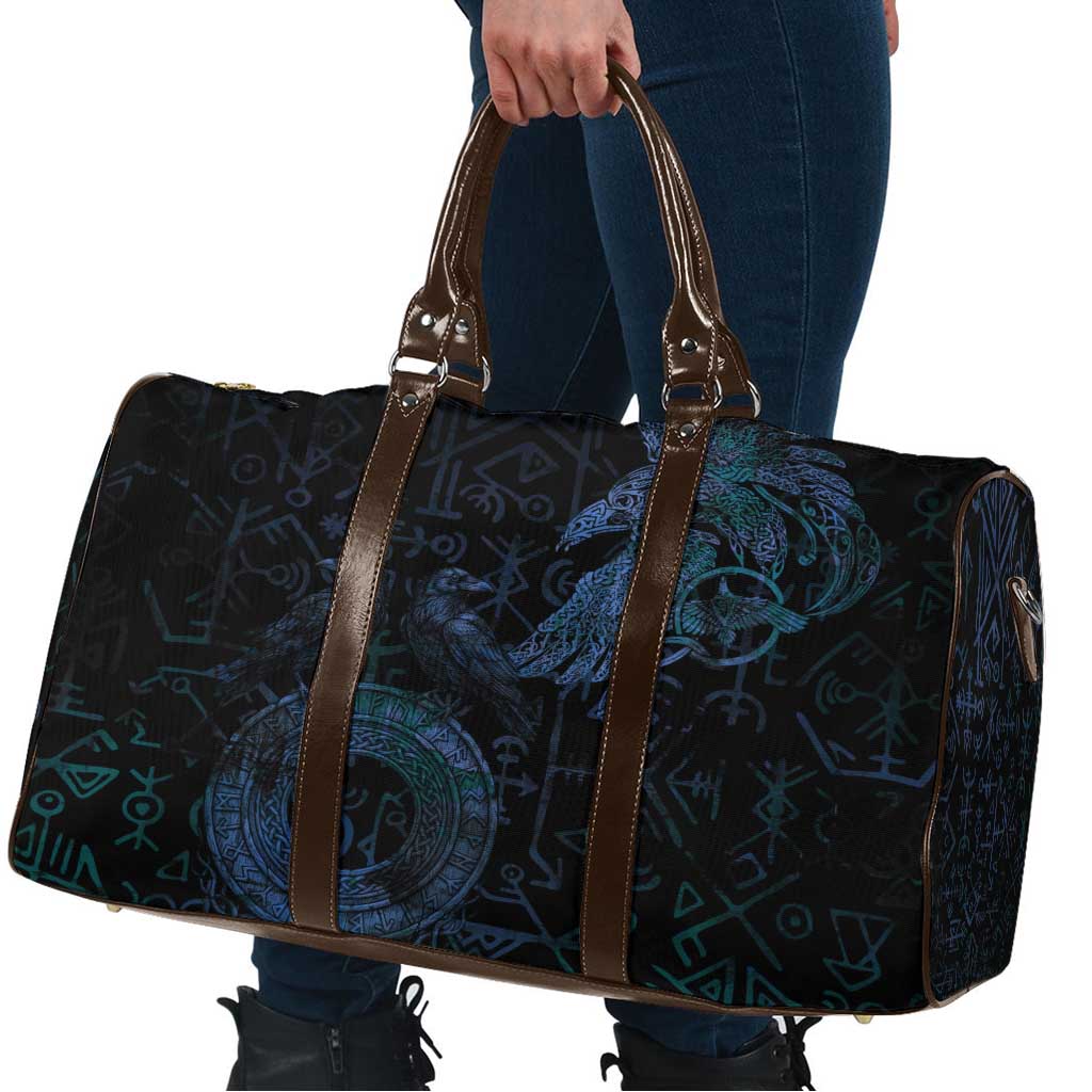 Odin Norse Mythology Travel Bag Viking Rune Art Style