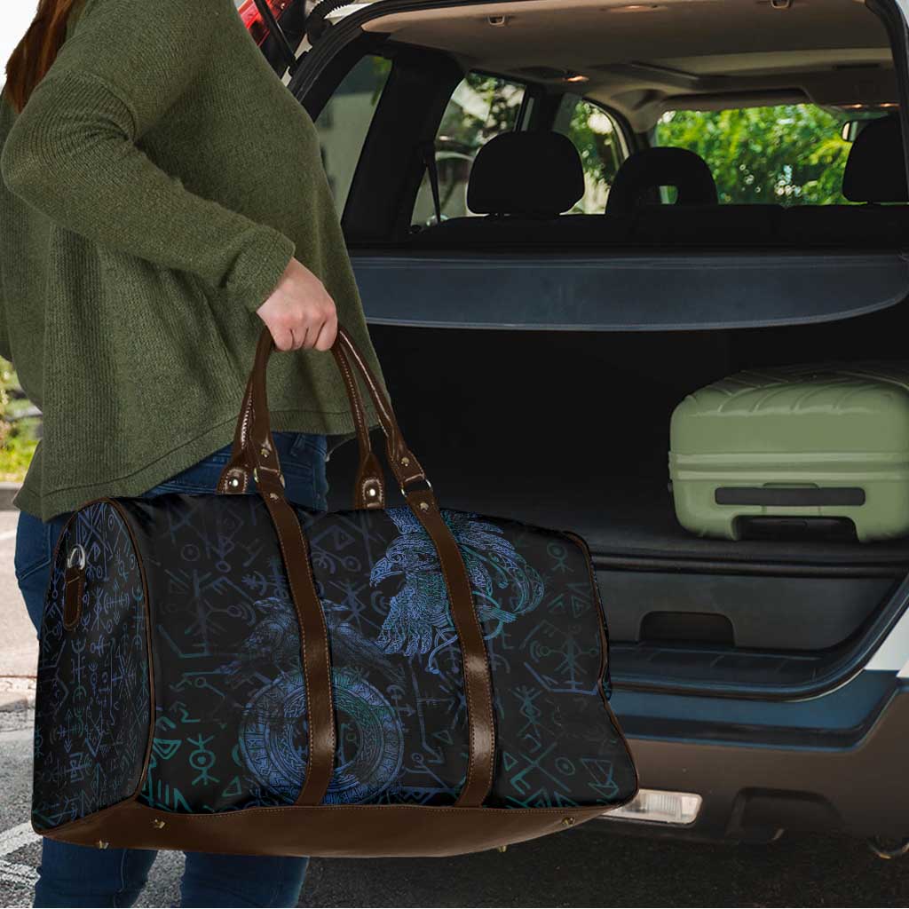 Odin Norse Mythology Travel Bag Viking Rune Art Style