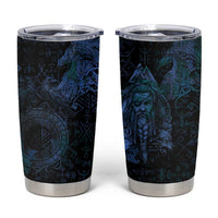 Odin Norse Mythology Tumbler Cup Viking Rune Art Style