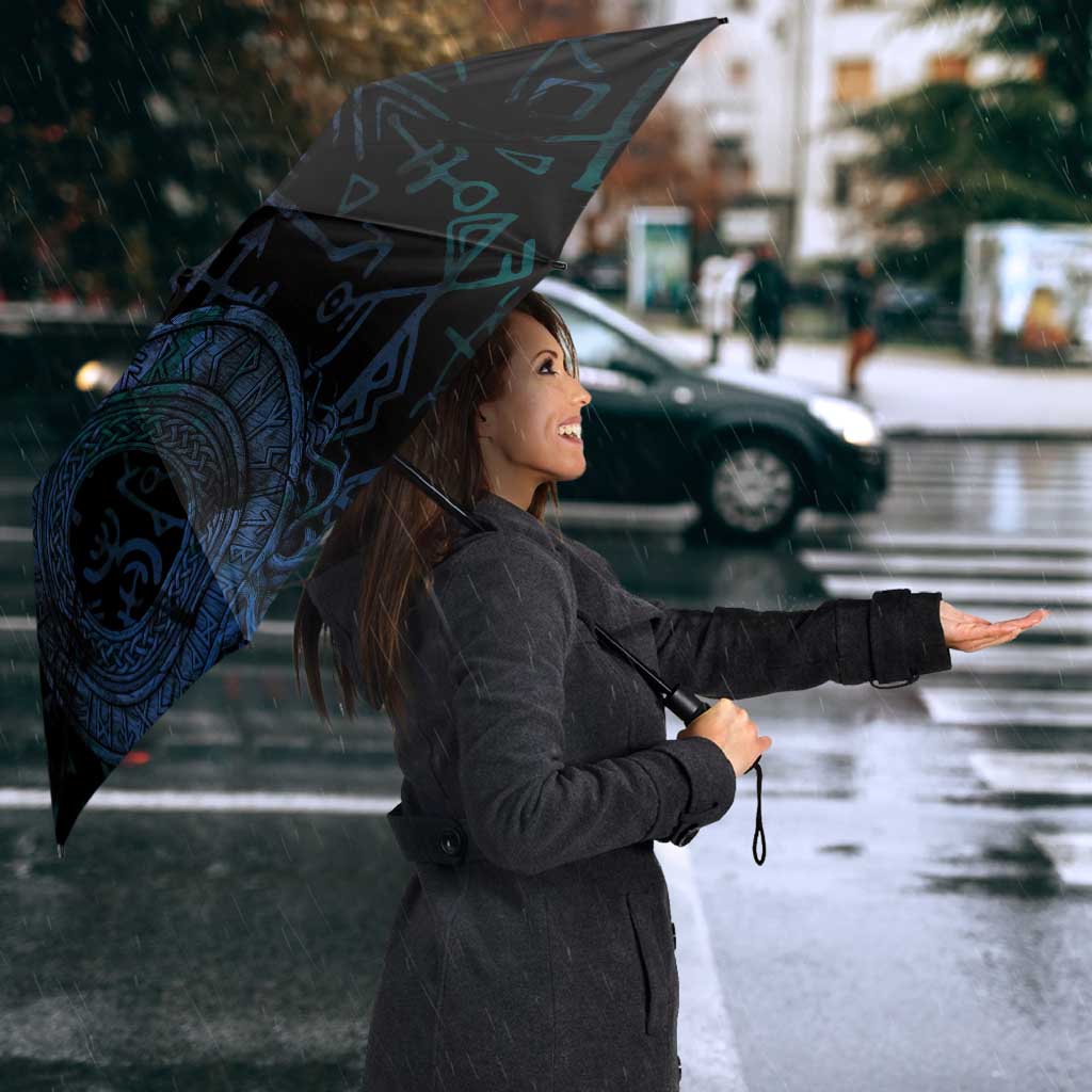 Odin Norse Mythology Umbrella Viking Rune Art Style