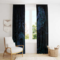 Odin Norse Mythology Window Curtain Viking Rune Art Style