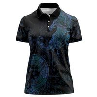 Odin Norse Mythology Women Polo Shirt Viking Rune Art Style