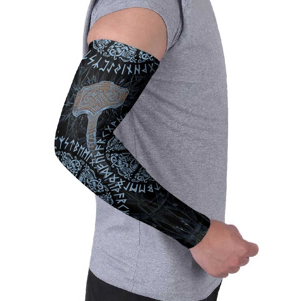 Thor and Jormungandr Norse Mythology Viking Arm Sleeves Celtic Knot and Rune Art Style