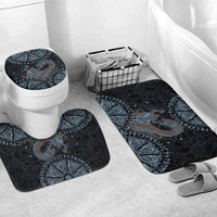 Thor and Jormungandr Norse Mythology Viking Bathroom Set Celtic Knot and Rune Art Style