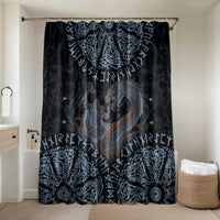 Thor and Jormungandr Norse Mythology Viking Bathroom Set Celtic Knot and Rune Art Style
