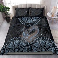 Thor and Jormungandr Norse Mythology Viking Bedding Set Celtic Knot and Rune Art Style