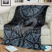 Thor and Jormungandr Norse Mythology Viking Blanket Celtic Knot and Rune Art Style