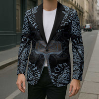 Thor and Jormungandr Norse Mythology Viking Blazer Celtic Knot and Rune Art Style