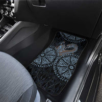 Thor and Jormungandr Norse Mythology Viking Car Mats Celtic Knot and Rune Art Style