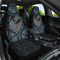 Thor and Jormungandr Norse Mythology Viking Car Seat Cover Celtic Knot and Rune Art Style
