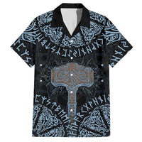 Thor and Jormungandr Norse Mythology Viking Hawaiian Shirt Celtic Knot and Rune Art Style
