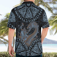Thor and Jormungandr Norse Mythology Viking Hawaiian Shirt Celtic Knot and Rune Art Style