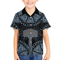 Thor and Jormungandr Norse Mythology Viking Hawaiian Shirt Celtic Knot and Rune Art Style