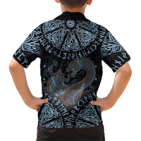 Thor and Jormungandr Norse Mythology Viking Hawaiian Shirt Celtic Knot and Rune Art Style