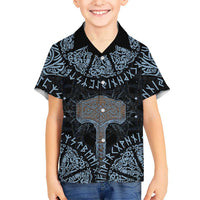 Thor and Jormungandr Norse Mythology Viking Kid Hawaiian Shirt Celtic Knot and Rune Art Style