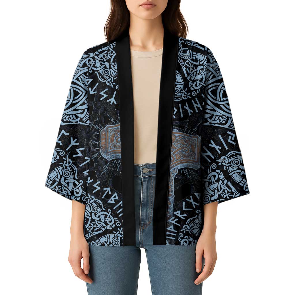 Thor and Jormungandr Norse Mythology Viking Kimono Celtic Knot and Rune Art Style