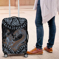Thor and Jormungandr Norse Mythology Viking Luggage Cover Celtic Knot and Rune Art Style