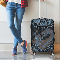 Thor and Jormungandr Norse Mythology Viking Luggage Cover Celtic Knot and Rune Art Style
