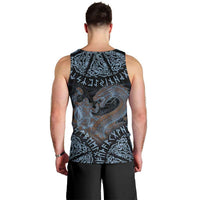 Thor and Jormungandr Norse Mythology Viking Men Tank Top Celtic Knot and Rune Art Style