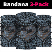 Thor and Jormungandr Norse Mythology Viking Neck Gaiter Celtic Knot and Rune Art Style