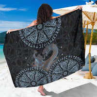 Thor and Jormungandr Norse Mythology Viking Sarong Celtic Knot and Rune Art Style