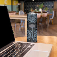Thor and Jormungandr Norse Mythology Viking Skinny Tumbler Celtic Knot and Rune Art Style