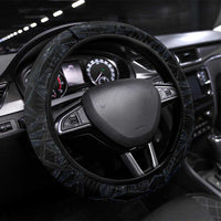 Thor and Jormungandr Norse Mythology Viking Steering Wheel Cover Celtic Knot and Rune Art Style