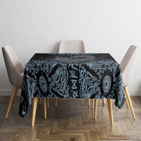 Thor and Jormungandr Norse Mythology Viking Tablecloth Celtic Knot and Rune Art Style