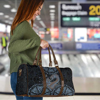 Thor and Jormungandr Norse Mythology Viking Travel Bag Celtic Knot and Rune Art Style