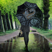 Thor and Jormungandr Norse Mythology Viking Umbrella Celtic Knot and Rune Art Style
