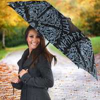 Thor and Jormungandr Norse Mythology Viking Umbrella Celtic Knot and Rune Art Style