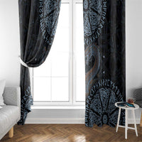 Thor and Jormungandr Norse Mythology Viking Window Curtain Celtic Knot and Rune Art Style
